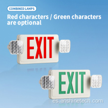 Caja de luz de salida de emergencia LED de 2*3+3W 150 minutos